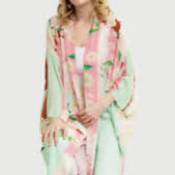 SAACHI Dresses & Skirts - 13 - NWT SAACHI BLOSSOM BREEZE FLORAL PRINT KAFTAN